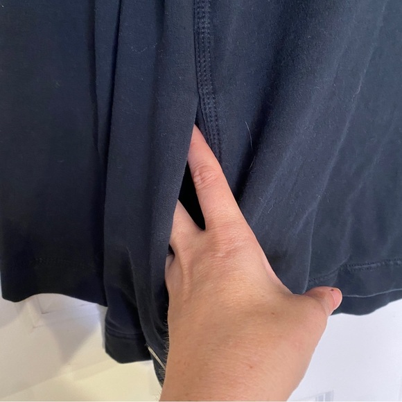 Lululemon Savasana Black Knit High Neck Asymmetrical Sweater Jacket Size 6 - Picture 4 of 9